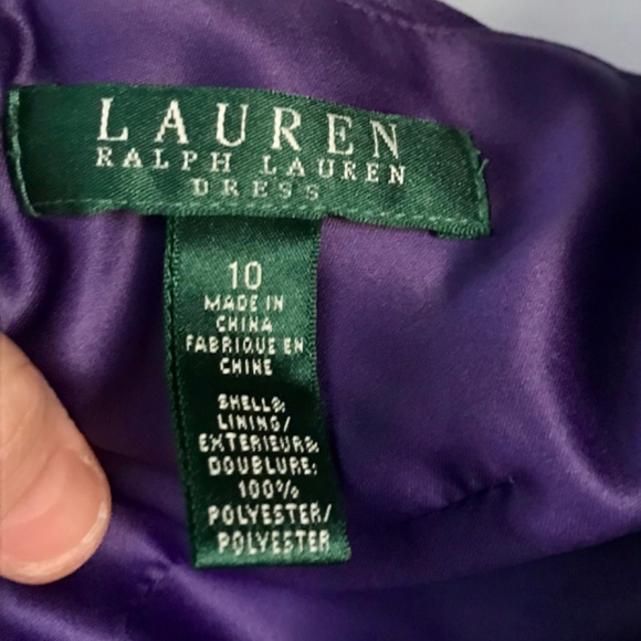 Sleeveless purple agate chiffon dress with pleated bodice flared skirt size 10 - Picture 2 of 4